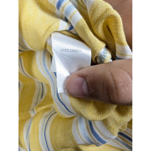 J jill Love Linen Top Size Large Costal Beach Lagenlook Tunic Summer Lightweight - Picture 5 of 7